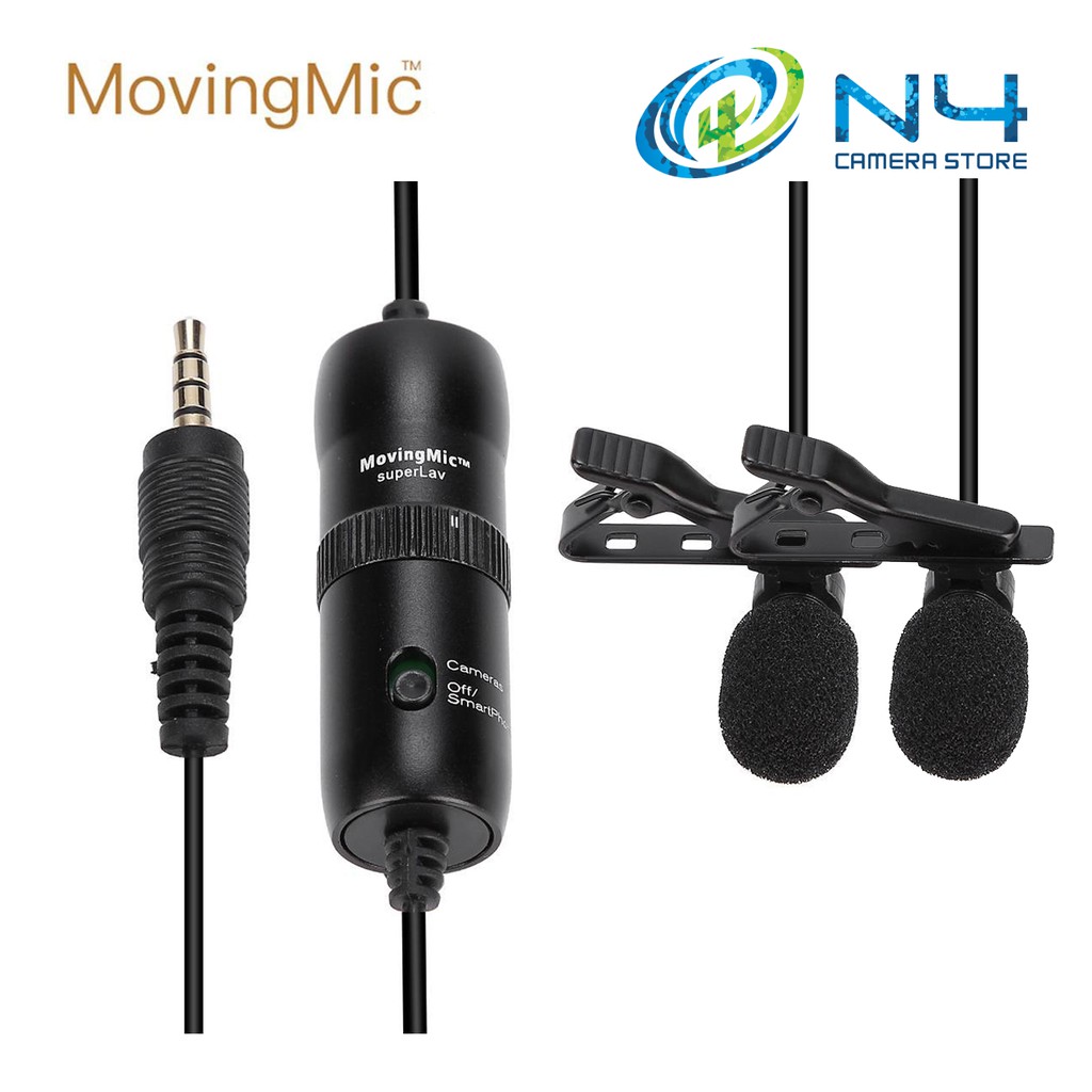 MovingMic SuperLav II Clipon Dual Head Condenser 400cm Microphone