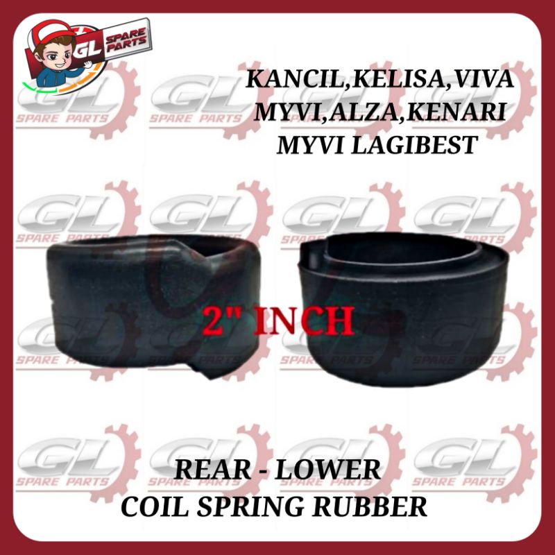 COIL SPRING RUBBER (REAR/LOWER)(2 INCH) PERODUA ALZA MYVI 2005-2017 ...
