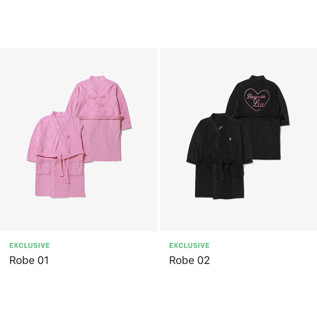 ROBE 01/02 - BTS OFFICIAL MERCH MD : BOY WITH LUV | Shopee Malaysia