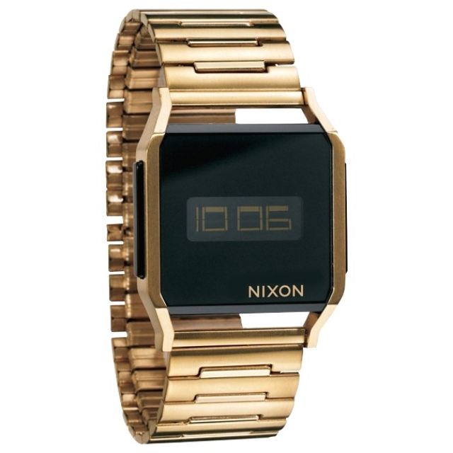 Nixon gold cheap digital watch