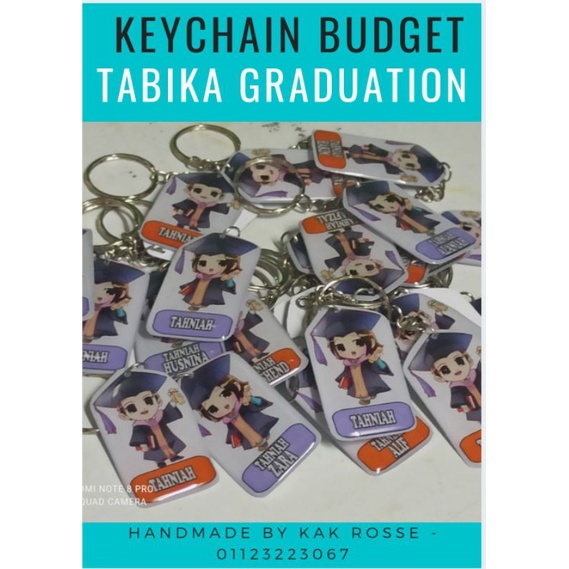 Cenderahati Keychain murid konvo TABIKA ANAK ANAK COMEY | Shopee Malaysia