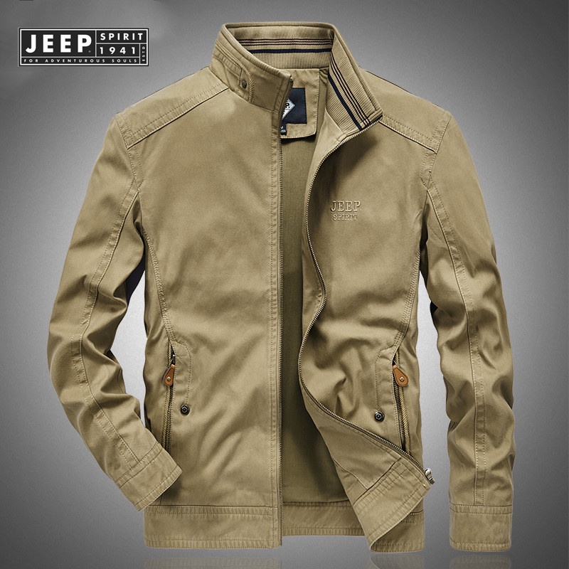 JEEP SPIRIT 1941 ESTD Autumn Winter Jacket Men Coats - Size 6XL ...