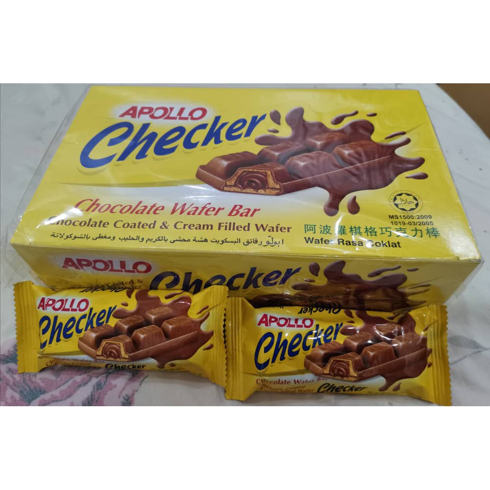 Apollo Checker Chocolate Wafer Bar A1788 | Shopee Malaysia