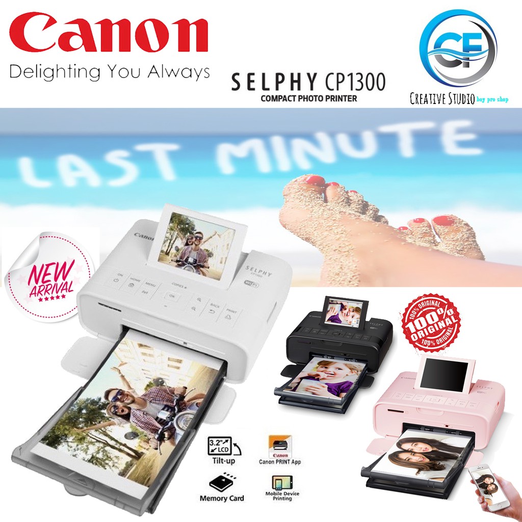 Foc Rm50 Touch And Go Canon Selphy Cp1300 Wireless Compact Photo Printer With Airprint And 6432