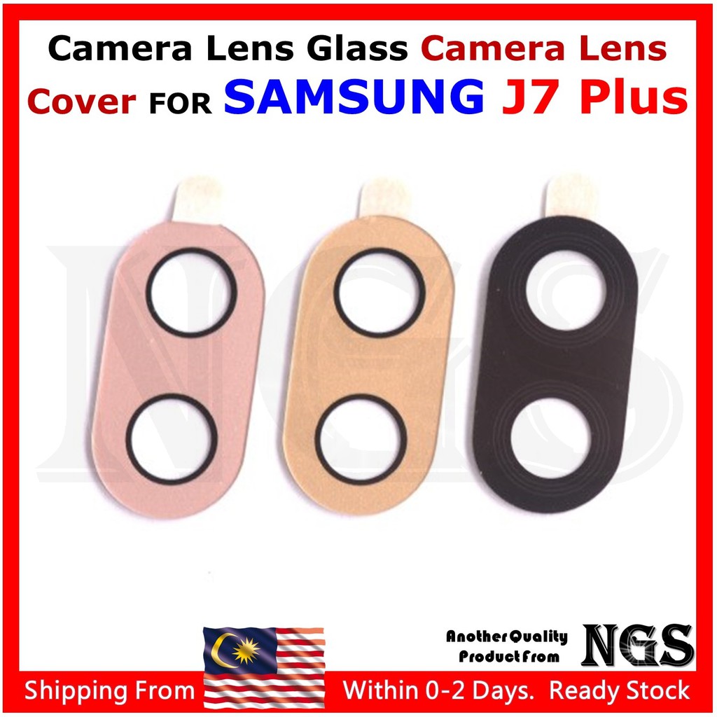 Camera Lens Glass Camera Lens Cover FOR Samsung J7 Plus C710 with 3M ...