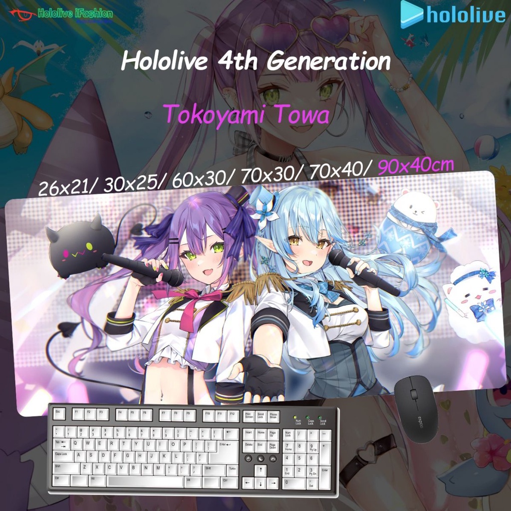 Hololive Vtuber Always Dark Forever TOWA Oversized Seaming Anime Gaming  Keyboard Mouse Pad Customization | Shopee Malaysia