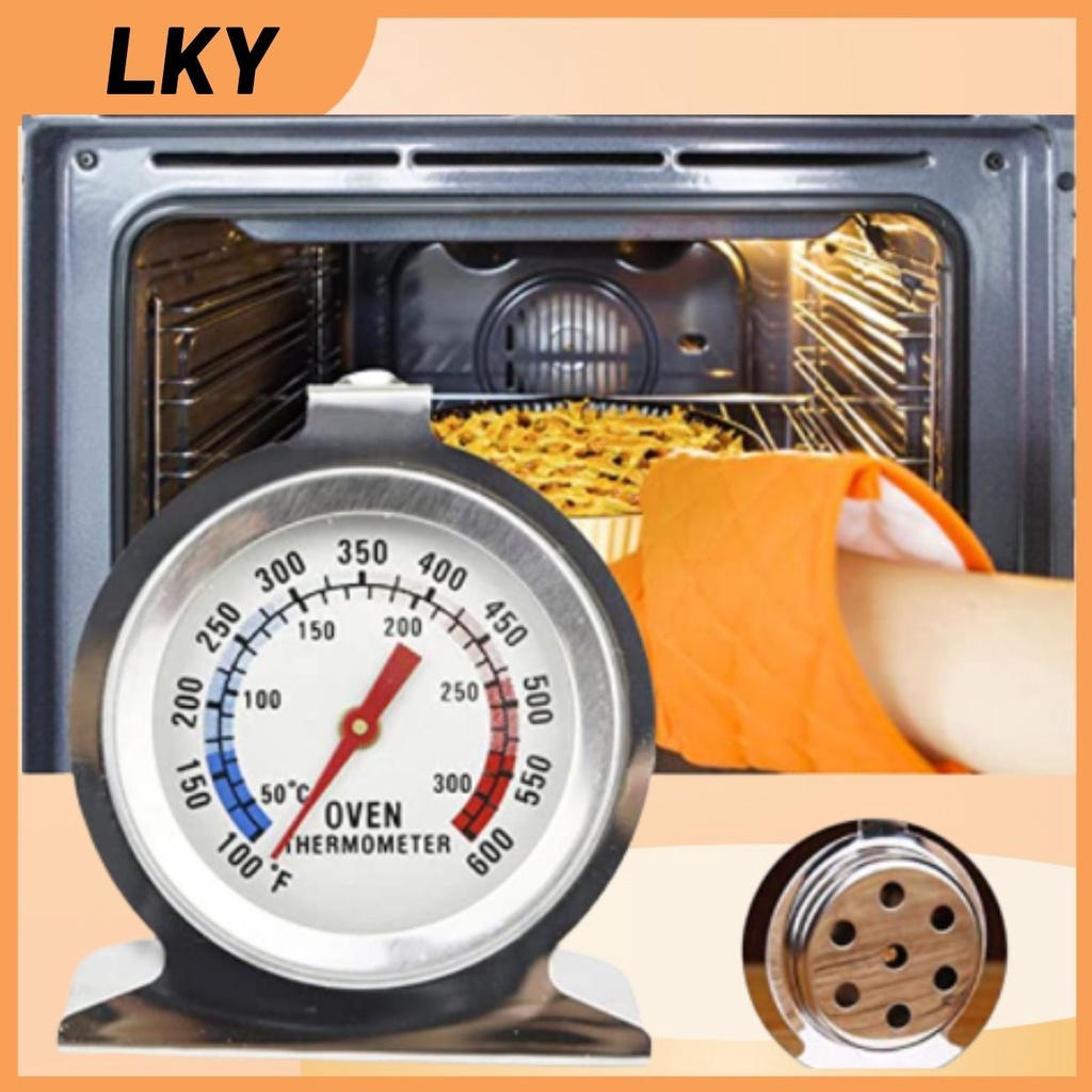 [LKY]Oven Thermometer Stainless Steel Large Dial Instant Read Shopee