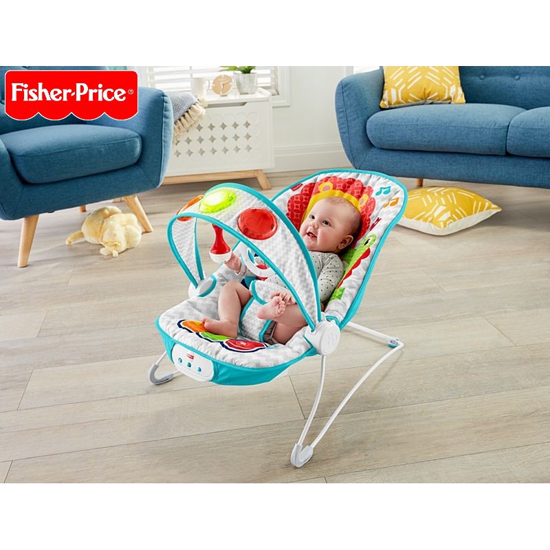 Fisher price deluxe kick n play musical bouncer online