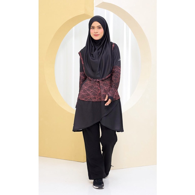 Premium Sets Kimyra Kimactive Arctic Blue Jersey Muslimah Swimming Hiking Cycling Outdoor Modest Activewear Shopee Malaysia
