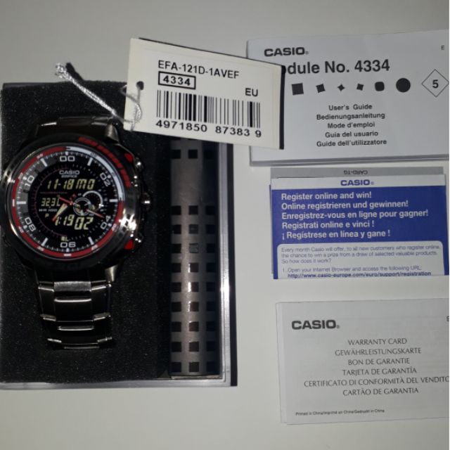 Casio edifice efa outlet 121 d