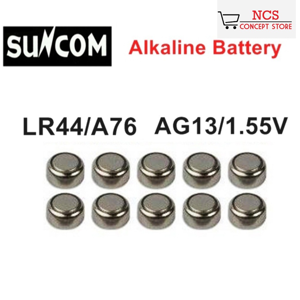 1 pcs LR44 A76 AG13 or LR1130 LR54 AG10 or LR41/192/AG3 Alkaline