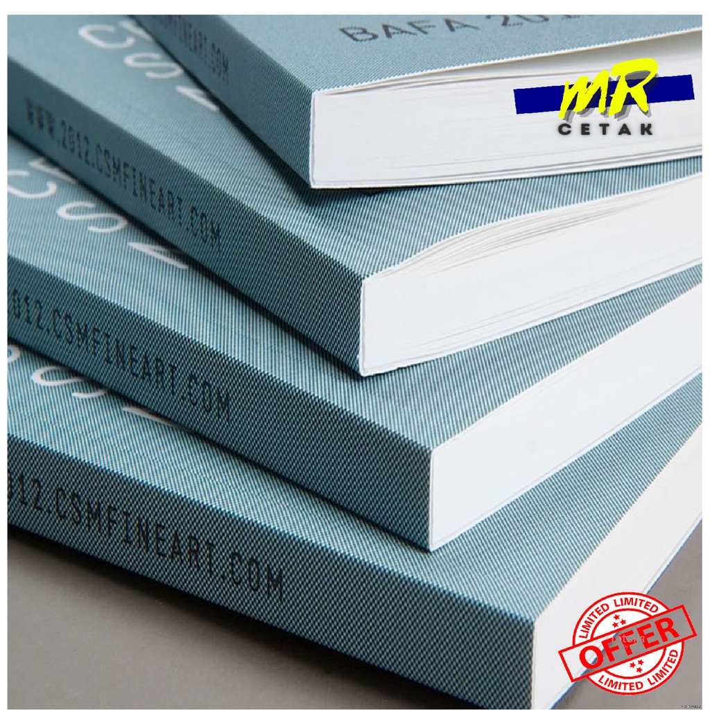 (COVER ONLY)Soft Cover Binding, Cover Binding, Perfect Binding, Jilid Buku, (Look like a Book