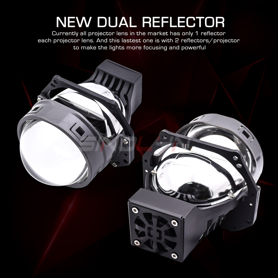 55W Bi LED Headlight 3.0 Inch Angel Eyes Hella 3R G5 Projector LED ...