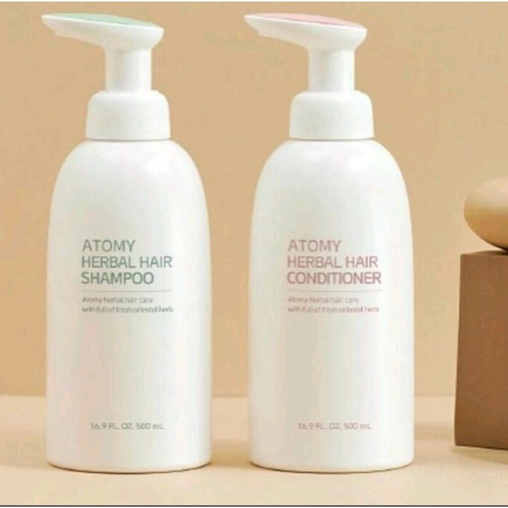 Korean Herbal Shampoo and Conditional 艾多美洗发乳500ml /润丝乳 500ml New stock ...