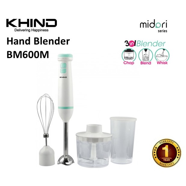 Khind Hand Blender BM600M (600W) Shopee Malaysia