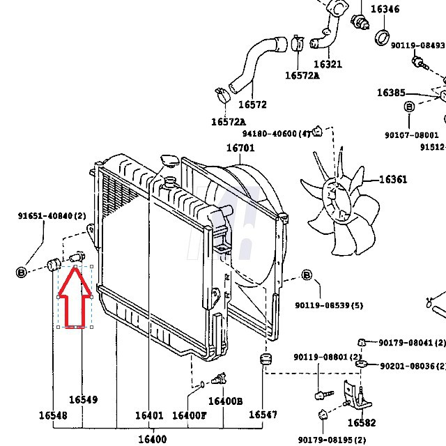 TOYOTA LAND CRUISER RADIATOR SUPPORT COLLAR | Shopee Malaysia