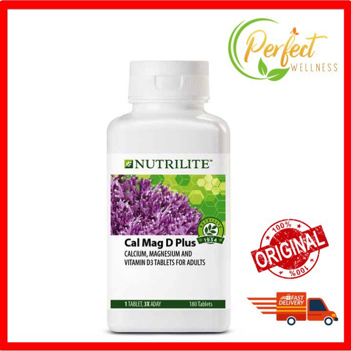 Amway Nutrilite Cal Mag D Plus 180 Tab High Vitamin D Calcium And