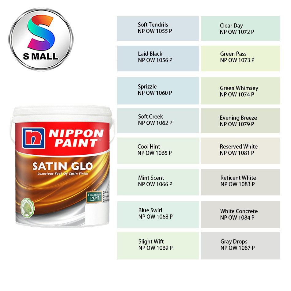 (10551087) 1L Nippon Paint Interior Satin Glo Timeless OffWhites