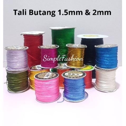 Tali Lubang Butang / Tali Kraf / Chinese Cord (Sell by Meter) | Shopee ...