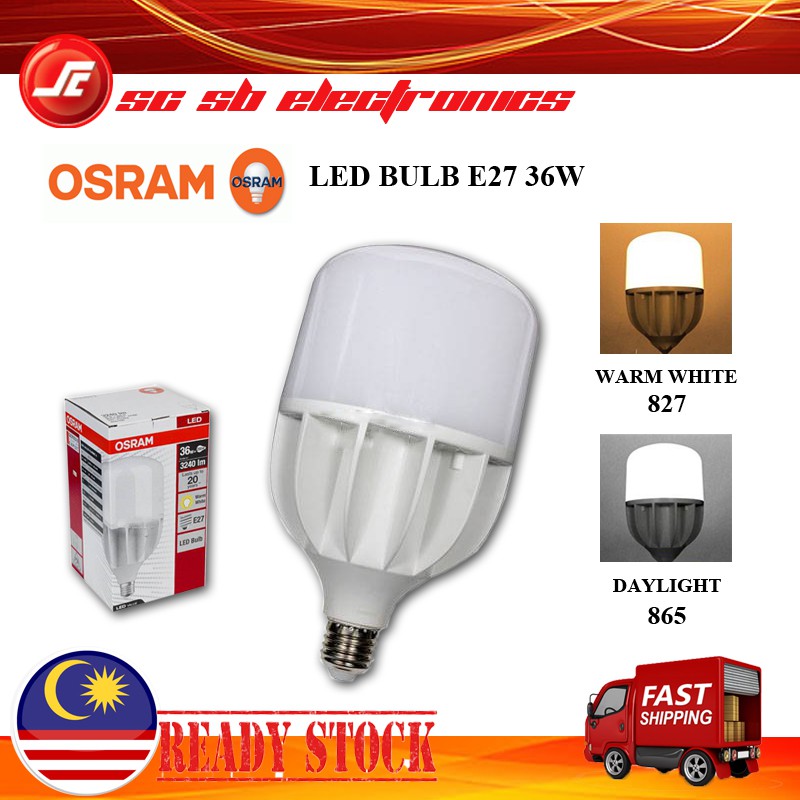 OSRAM LED BULB E27 36W (827 WARM WHITE/865 DAYLIGHT) | Shopee Malaysia