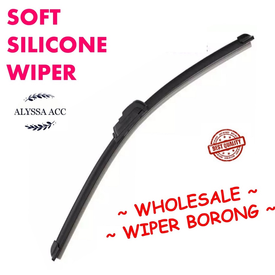 Car Windscreen Wipers Soft Silicone Wiper Kereta Perodua Myvi Proton