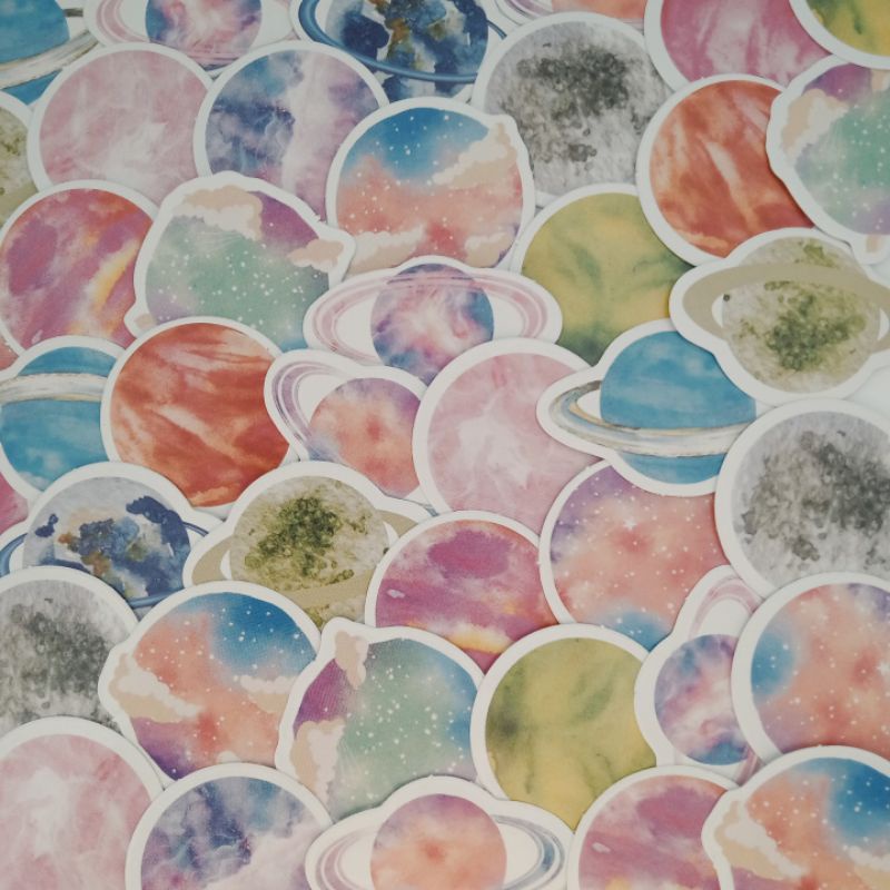 ninie's Planet Stickers Diary Planner Journal Vintage Retro Aesthetic ...