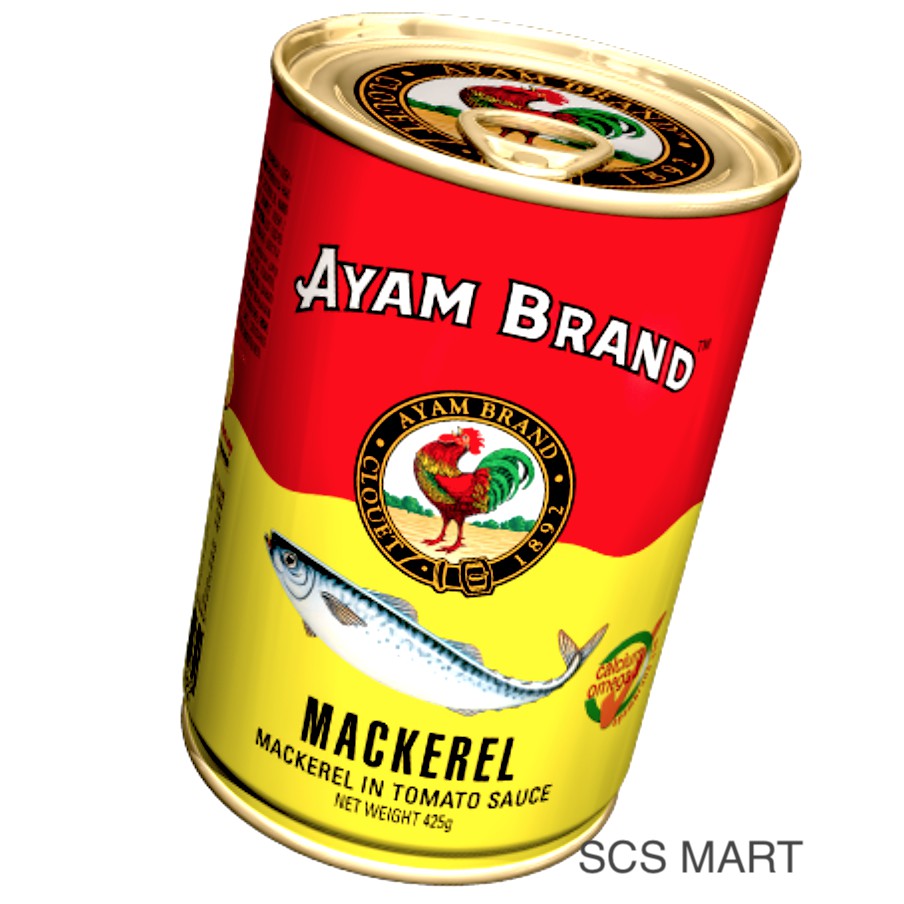 Ayam Brand Mackerel In Tomato Sauce 425g Ikan Mackerel Dalam Sos Tomato ...