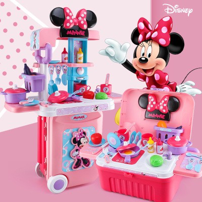 【Disney】Kids Minnie Kitchen Playset 63cm 3in1 playing house Luggage ...