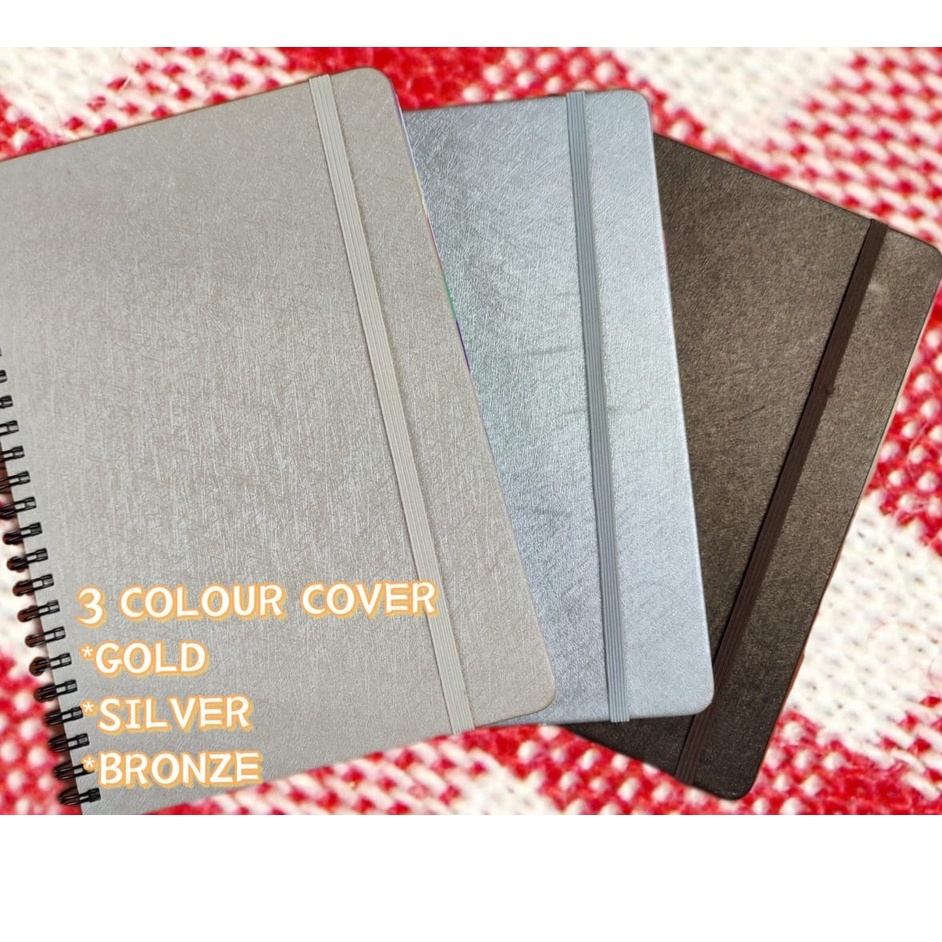 HARD COVER NOTEBOOK WITH ELASTIC RUBBER BAND A5 Organizer/Diary/Journal ...