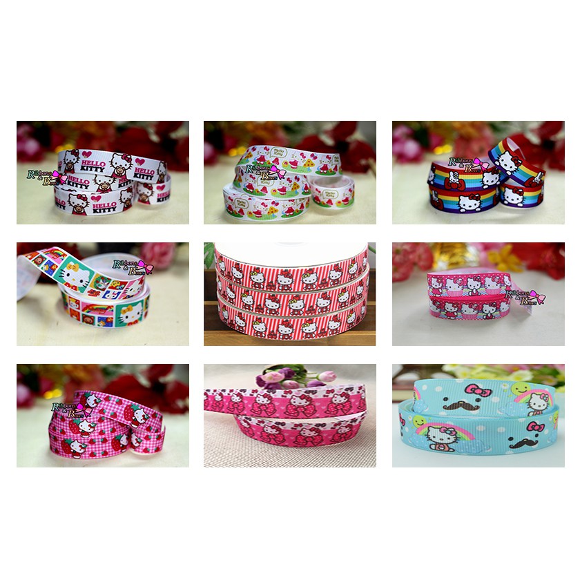 Corrugated Ribbon Cute Cartoon Kitty (Sold In Yards) | Shopee Malaysia