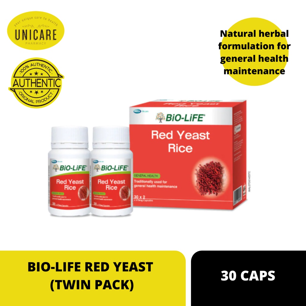 BIO-LIFE RED YEAST 30S (TWIN PACK) | Shopee Malaysia