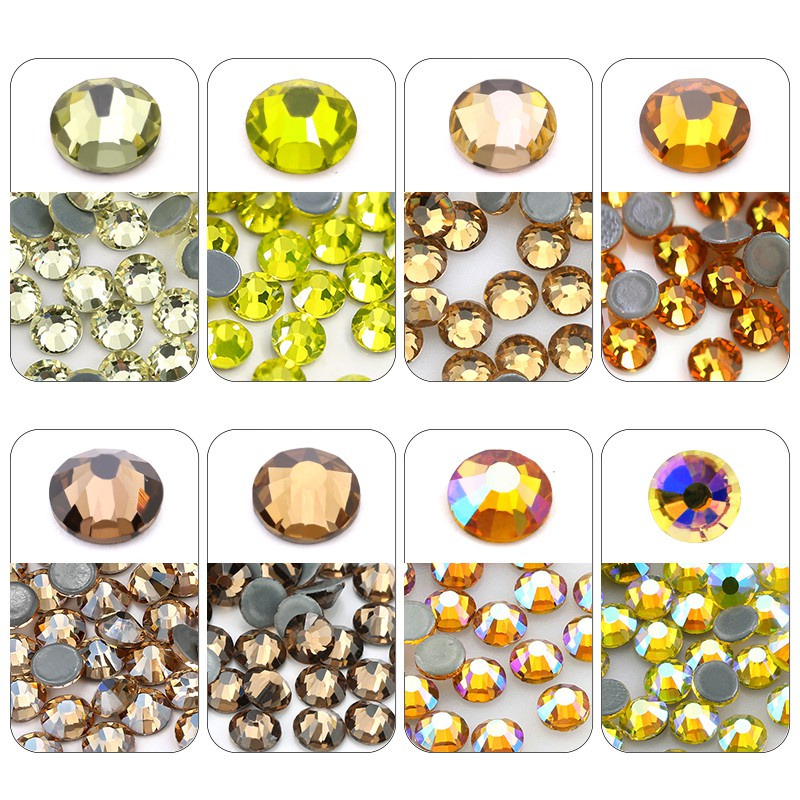 Qiao Jonquil & Topaz Series Hotfix Standard Iron On Rhinestones ...