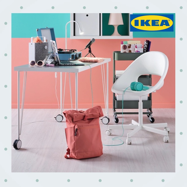 IKEA LINNMON / KRILLE Desk, 100x60cm Shopee Malaysia