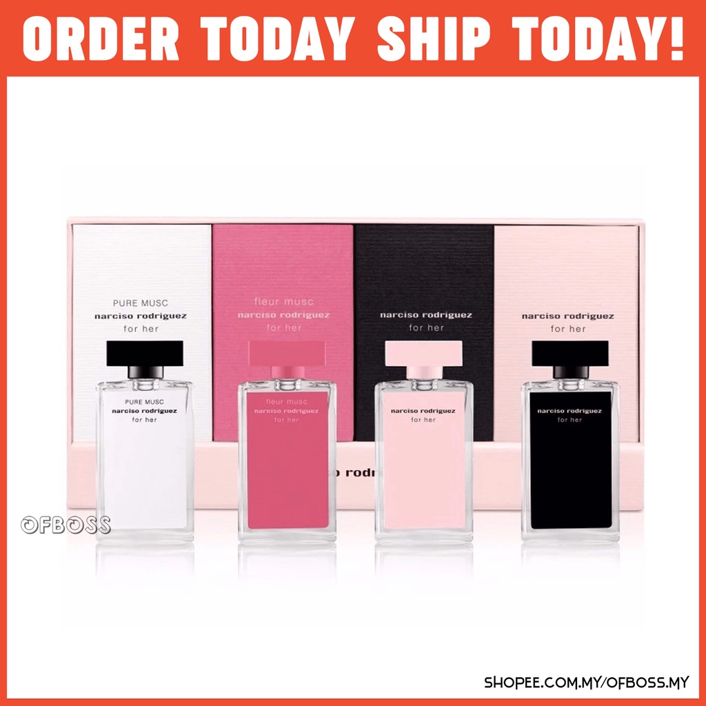 Narciso Rodriguez 4in1 Each Miniature Set And 100ml Perfume