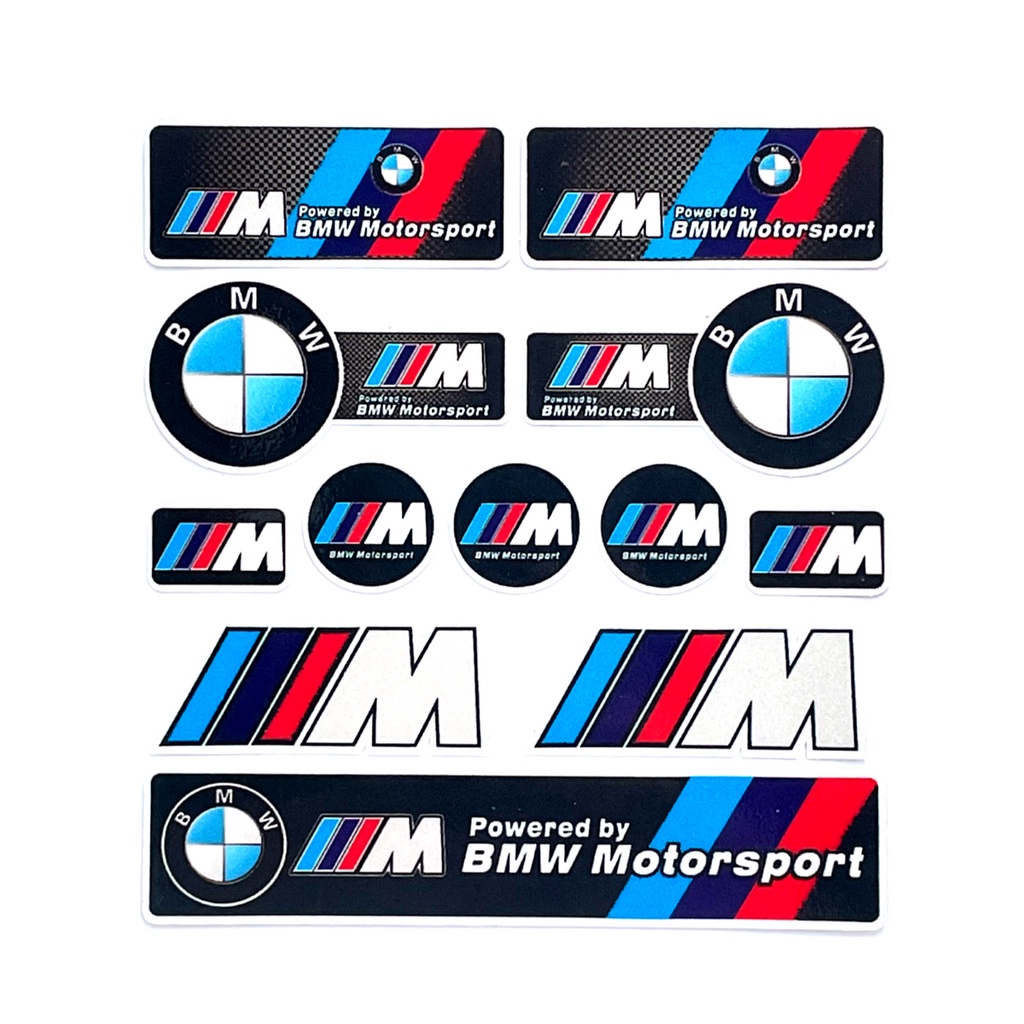 BMW Decals Motorrad Motorsport BMW Sport Perfomance Stickers Set