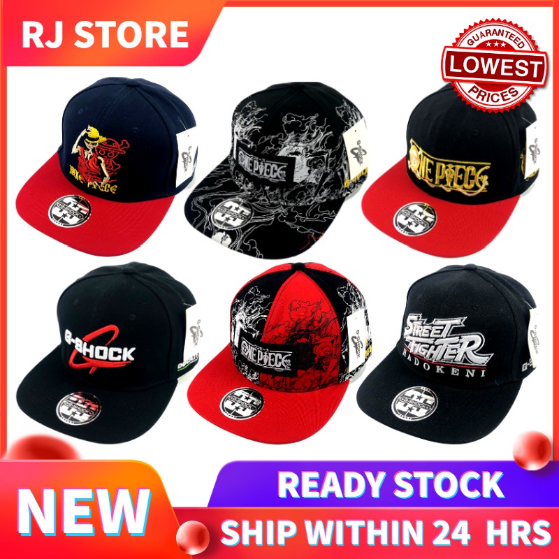 READY STOCK ONE PIECE X G SHOCK Cap Snapback Cap Original Premium