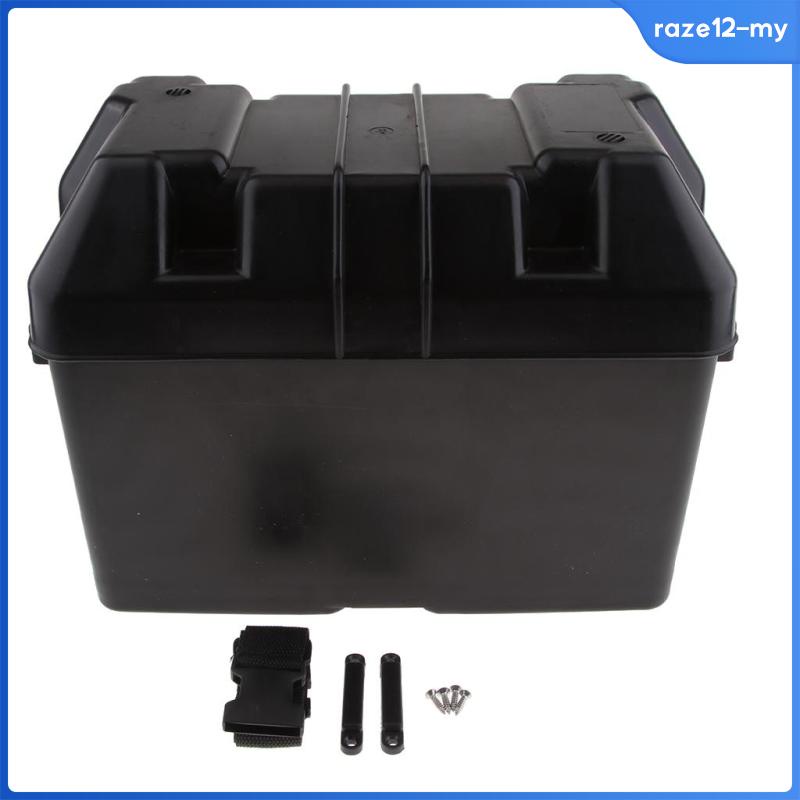 Car RV Boat Marine Smart Battery Box Power Guard Storage Case w/ Strap ...