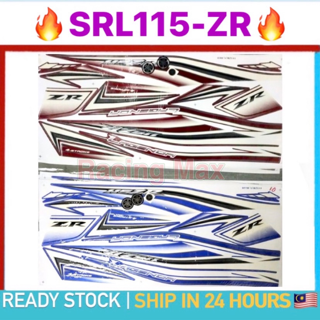 Stiker Sticker Body Stripe Cover Set Yamaha Srl Srl Zr Lagenda