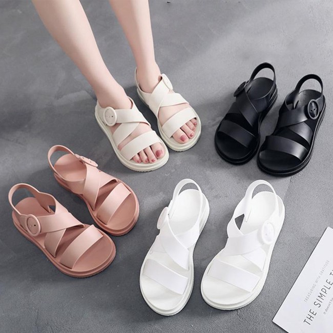 READY STOCK WEBEE Jade Jelly Sandal Wanita Women s Shoes Shopee Malaysia