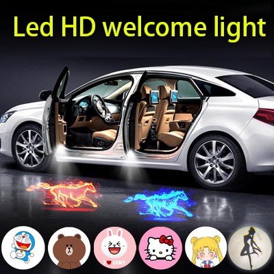 1 pcs Car Door led welcome light projection lamp door light laser light ...