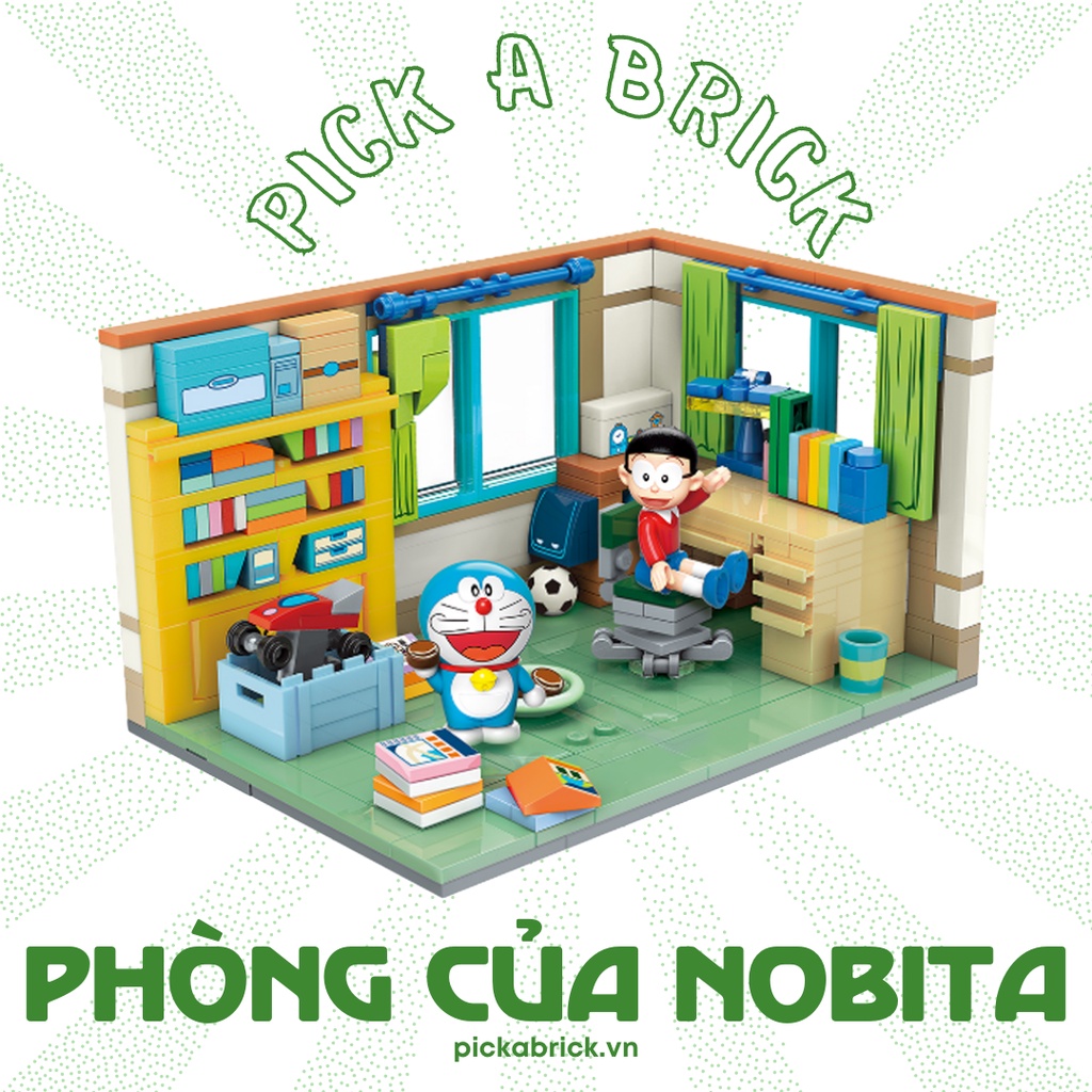 Lego Doremon Room Model Assemble Lego Toys Nobita And Doraemon DIY