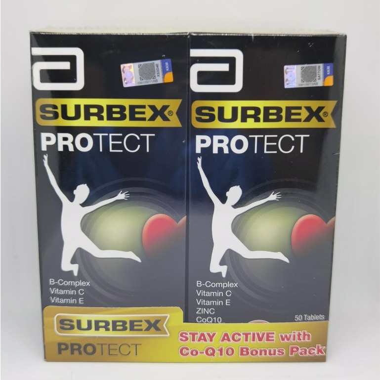 Surbex Protect 2 x 50's (Coenzyme Q10, Vitamin B complex, Vitamin C