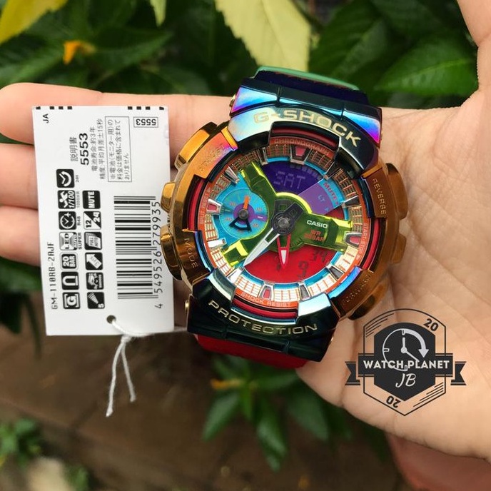 GM-110RB-2AJF G-SHOCK RAINBOW METAL COVERED 100 % AUTHENTIC