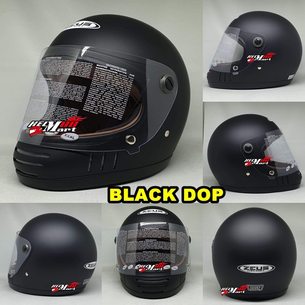 Zeus 816E Cafe Racer Zeus Zs-816e Vintage Full Face Helmet 816 with ...