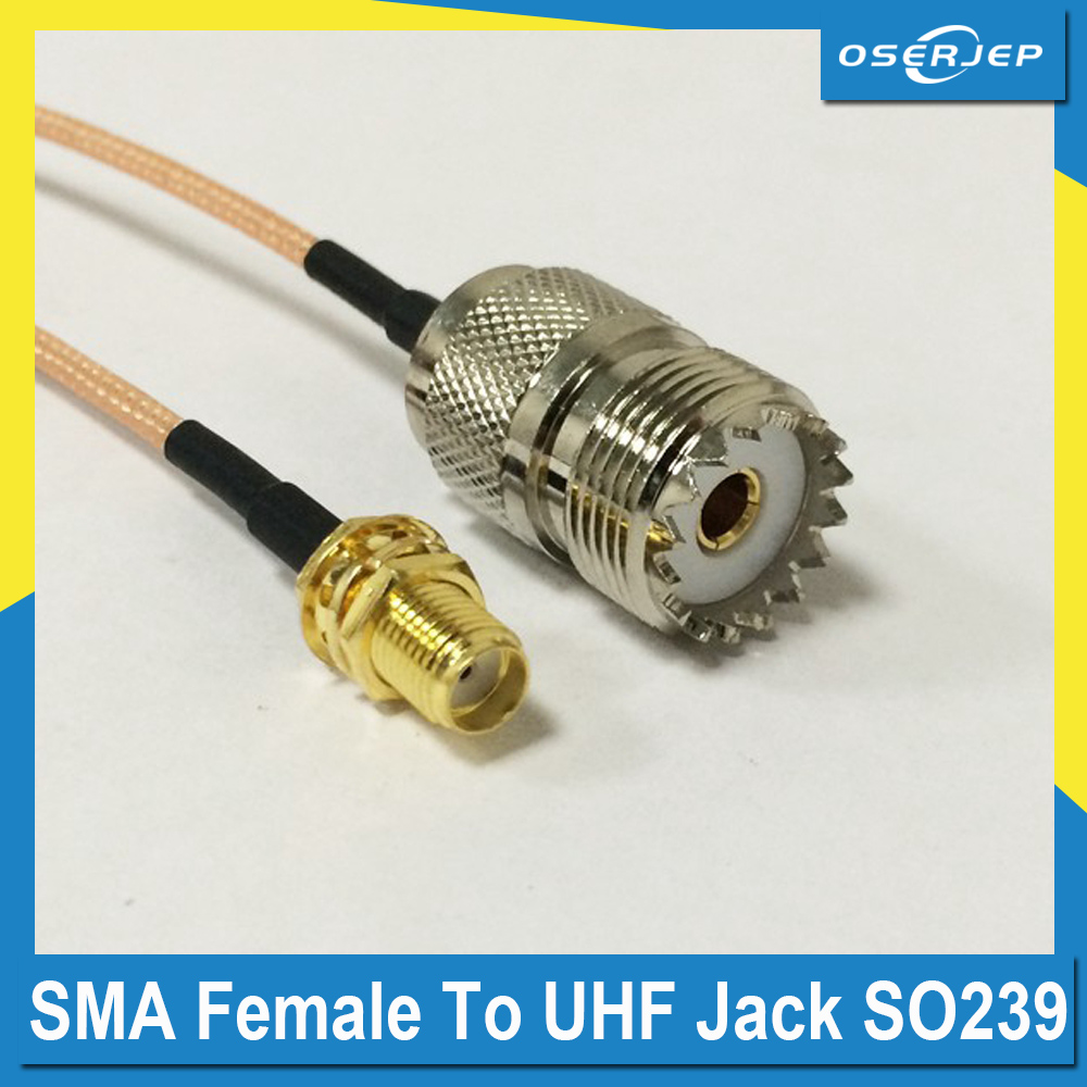 TUOLNK SMA naar UHF verlengkabel RG58 3,3 ft (1 m) SMA stekker naar SO239 PL259 WiFi antennes pigtail-kabel PL 259 HF coaxkabel voor CB radio amateurradio