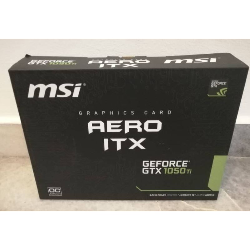 GTX 1050 TI 4GB NVIDIA GRAPHIC CARD GPU MSI GAMING X | MSI AERO ITX ...