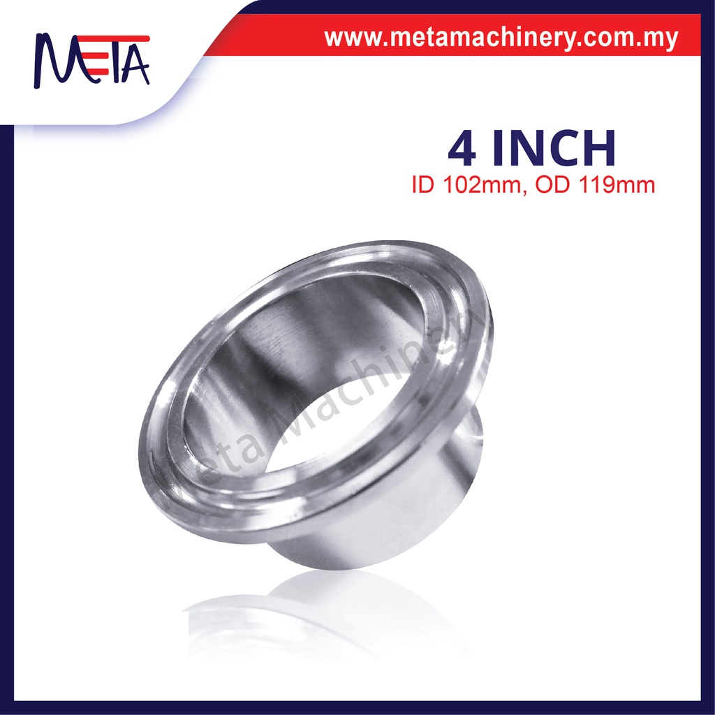Fit Tube O.D 45/51mm 2" Tri Clamp Ferrule O.D 64mm 304 Stainless Steel Tee 3 Ways - Foto 2