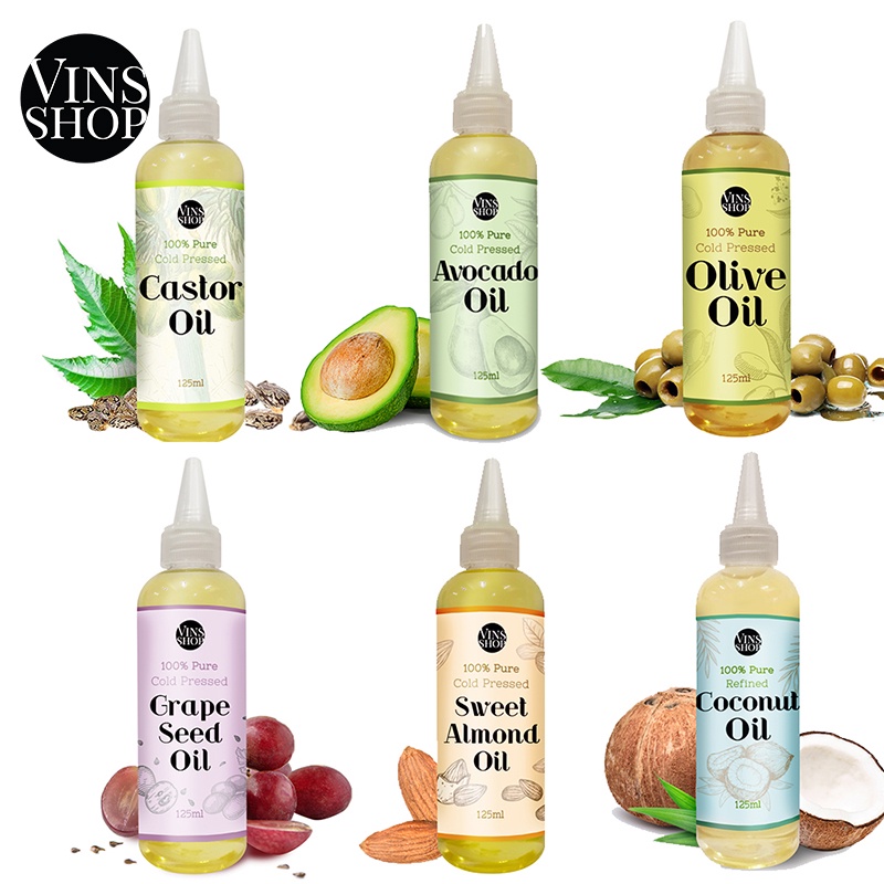 VINS Large Natural Cold Pressed Carrier Oil Cosmetic Base Soap Making