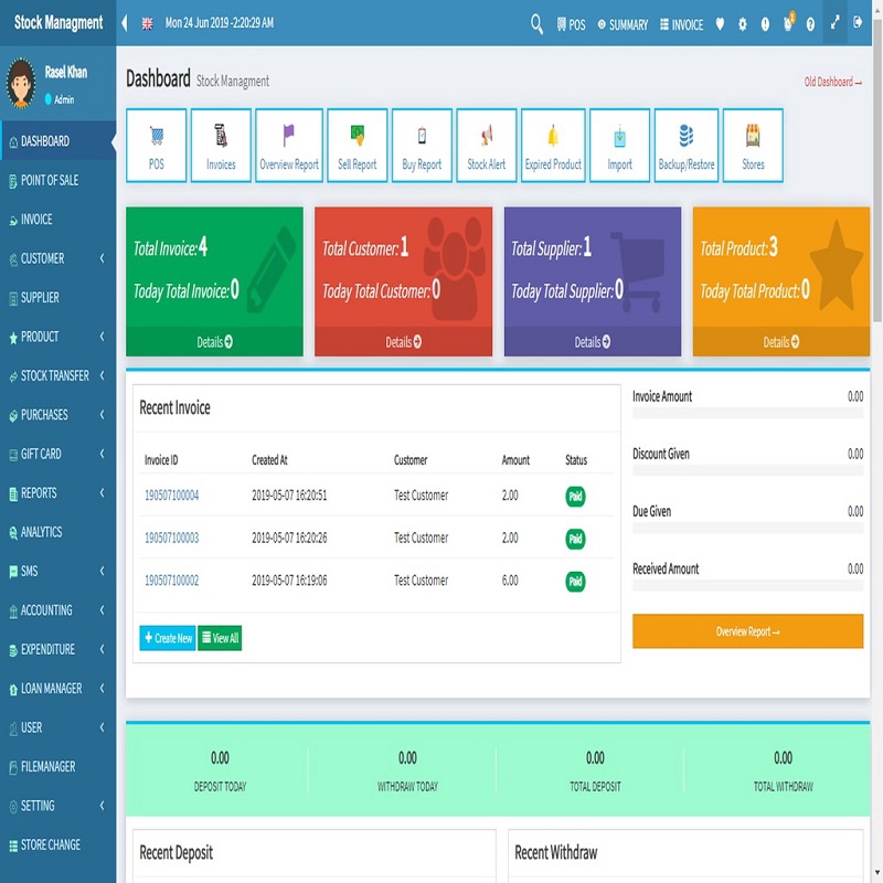 POS System - Point of Sale with Stock Management Inventory System ...