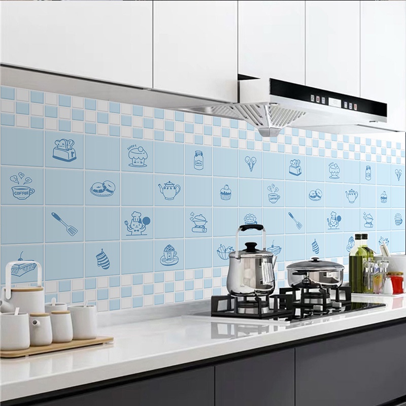 Oil Proof Wall Stickers Wallpaper,Kitchen Backsplash Wall Protector